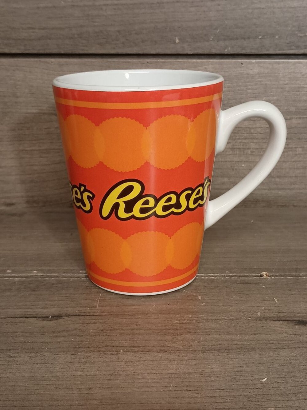 Reese's Peanut Butter Cups 12oz Mug Orange Yellow Brown Galeria